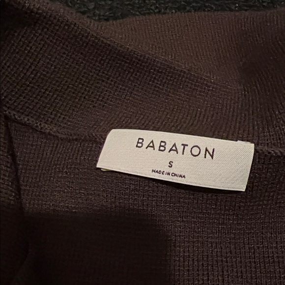 Aritzia Babaton Society Sweater Shirt in Rich Mocha Brown - Picture 4 of 7